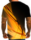 billige 3D-herreskjorter-Herre Skjorte T-Shirts T-shirt Designer Sommer Kortærmet Grafisk Trykt mønster Rund hals Daglig I-byen-tøj Trykt mønster Tøj Tøj Designer Gade Grøn Blå Guld