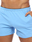preiswerte Lässige Shorts-Herren Sweatshorts Kurze Hose Unterwäsche Shorts Einfarbig Atmungsaktiv Weich Kurz Heim Täglich Basic Casual Schlank Schwarz Weiß Mikro-elastisch
