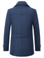 cheap Men&#039;s Jackets &amp; Coats-Men&#039;s Overcoat Winter Coat Wool Coat Winter Long Wool Woolen Solid Colored Basic Daily Black Wine Camel Dark Gray Navy Blue