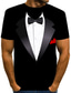 ieftine Tricouri 3D Bărbați-Bărbați Tricou Designer Vară Manșon scurt Grafic Imprimeu Rotund Zilnic Imprimeu Îmbrăcăminte Îmbrăcăminte Designer De Bază Exagerat Negru Albastru piscină Roșu-aprins