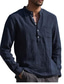 baratos camisas masculinas casuais-Camisa casual masculina camisa de tênis gola de cor sólida gola redonda férias camisas casuais blusas de manga curta azul claro vinho tinto branco