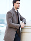 preiswerte Herren-Blazer &amp; -Anzüge-Herren Wintermantel Wollmantel Mantel Outdoor Geschäft Herbst Winter Wolle Windundurchlässig Warm Oberbekleidung Bekleidung Moderner Stil Einfarbig Ständer Einreihiger Verschluss