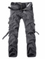 tanie Bojówki-Męskie Taktyczna Spodnie cargo Spodnie Niejednolita całość Multi Pocket Styl chiński Pełna długość Codzienny Wyjściowe Podstawowy Taktyczna Szczupła Czarny Szary Nieelastyczny