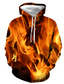 cheap Graphic Hoodies-Men&#039;s Hoodie Sweatshirt Basic Designer Casual Graphic Flame Green Yellow Orange Grey Print Hooded Daily Going out Long Sleeve Clothing Clothes Regular Fit