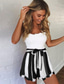 cheap Women&#039;s Shorts-Women&#039;s Shorts Stripe Basic Fashion Daily Micro-elastic Comfort Striped Mid Waist Other Prints Black Gray Pink S M L