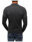 billige sweater til mænd-Herre Bluse Pullover trøje Strikke Strikket Helfarve V-hals Tøj Vinter Efterår Sort Navyblå M L XL