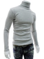 cheap Men&#039;s Pullover Sweater-Men&#039;s Pullover Black Blue Light Gray Dark Gray Red Turtleneck Solid Color High Neck Casual Daily Basic Spring &amp;  Fall Clothing Apparel Base shirt Hoodies Sweatshirts
