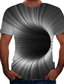 levne Pánská trička pro volný čas-Pánské Unisex Tričko Košile Trička Grafika 3D tisk Kulatý Černobílá Trávová zelená Vodní modrá Žlutá 3D tisk Větší velikosti Ležérní Denní Krátký rukáv 3D tisk Tisk Oblečení Základní Módní Chladný