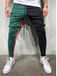 economico Pantaloni della tuta-pantaloni da uomo casual slim fit color block jogging pantaloni sportivi pantaloni hiphop con tasche taglie forti rosa