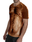 economico T-shirt 3D da Uomo-Per uomo maglietta Originale Estate Manica corta Pop art 3D Orangutan Con stampe Plus Size Rotonda Giornaliero Per eventi Stampa Abbigliamento Abbigliamento Originale Esagerato Divertente Marrone