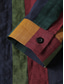 billige mænds fritidsskjorter-herreskjorte andre prints farveblok krave button down krave daglig ferie patchwork langærmede toppe basic casual daglig strand grøn / maskinvask / håndvask / våd og tør rengøring / ferie