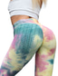 cheap Yoga Leggings &amp; Tights-Women&#039;s Yoga Pants Scrunch Butt Seamless Jacquard Tummy Control Butt Lift Breathable High Waist Fitness Gym Workout Running Tights Leggings Bottoms Tie Dye Rose Pink / Blue Yellow Pink Winter Sports