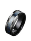 billige Men&#039;s Trendy Jewelry-8mm rød karbonfiber svart keltisk drage ring for menn skråkantede bryllup band (13)