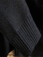 economico maglione cardigan da uomo-Per uomo Cardigan Lavorato a maglia Tinta unica Manica lunga Maglioni cardigan Colletto alla coreana Autunno Inverno Vino Grigio chiaro Grigio scuro