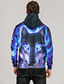 cheap Graphic Hoodies-Men&#039;s Hoodie Sweatshirt Hoodie Print Designer Winter Graphic Animal Print Plus Size Hooded Daily Long Sleeve Clothing Clothes White Blue