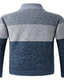 abordables pull cardigan pour hommes-Homme Pull Chandail Gilet Cardigan Tricoter Tricoté Couleur unie Mao Vêtement Tenue Hiver Automne Vin bleu marine S M L