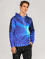 voordelige 3D-hoodies voor heren-Voor heren Trui met capuchon Geel Rood blauw Paars Groen Capuchon Grafisch 3D Print Dagelijks Uitgaan 3D-afdrukken Grote maten Casual Kleding Hoodies Sweatshirts Lange mouw