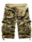 abordables Shorts Cargo-Homme Short Cargo Avec poches camouflage Casual Coton Vert militaire Vert herbe Gris blanc 30 31 32