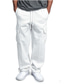 tanie Spodnie dresowe-męskie polarowe spodnie dresowe bojówki ciepłe i grube spodnie z wieloma kieszeniami wiosenno-jesienna ściągacz w pasie proste spodnie aktywne sportowe outdoor