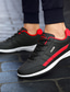 זול סניקרס לגברים-בגדי ריקוד גברים נעלי ספורט נעלי נוחות יומי בָּחוּץ הליכה PU שחור אדום לבן כחול כהה סתיו