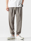 cheap Sweatpants-mens Cotton fashion athletic pants - lightweight trousers elasticated waist jogging pants Solid Color gray