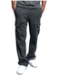 cheap Sweatpants-men&#039;s sweatpants warm Trousers with multi-pockets Spring&amp;Fall drawstring elastic waist straight active pants sports outdoor