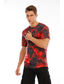 billige T-skjorter med 3D-trykk til herrer-Herre T skjorte 1950-tallet Grafisk Abstrakt Rund hals Klær Klær 1950-tallet Rød