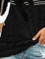 levne Dámské mikiny a mikiny s kapucí-Dámské Kapuce Mikina Svetr Na běžné nošení Černá Proužky Kočka Grafika Denní Kulatý Dlouhý rukáv S M L XL XXL