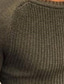 olcso férfi pulóver pulóver-Férfi Pulóver Tömör szín Hosszú ujj Pulóver kardigánok Terített nyak Ősz Medence Katonai zöld Fehér