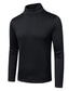 cheap Men&#039;s Pullover Sweater-Men&#039;s Sweater Pullover Knit Hollow Out Solid Color Turtleneck Basic Daily Winter Black Light gray S M L / Long Sleeve / Regular Fit