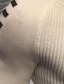 Недорогие мужской пуловер-свитер-Муж. Пуловер Сплошной цвет Длинный рукав Свитер кардиганы Вырез под горло Осень Синий Военно-зеленный Белый