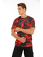 Недорогие Мужские футболки с 3D принтами-Муж. Футболка 1950-е года Графика Абстракция Круглый вырез Одежда Одежда 1950-е года Красный
