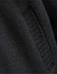 ieftine pulover cardigan pentru bărbați-Bărbați Bluza Tricotat Culoare solidă Manșon Lung Pulovere Cardigan Guler de stand Toamnă Iarnă Roșu Vin Gri Deschis Gri Închis