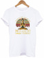 economico T-Shirt da donna-le donne sono per lo più amore di pace e t-shirt leggera - retro sole vintage per gli amanti dello yoga meditazione e spiritualità tee bianco