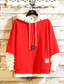 cheap Basic Hoodie Sweatshirts-Men Unisex Pullover Hoodie Sweatshirt Splicing Daily Casual Graphic Black Red Hip Hop Streetwear Tops