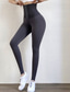 olcso Jóga leggings és harisnyanadrág-Női Jóga nadrág Hasformáló Alakformáló Magas derék Jóga Fitnesz Edzőterem edzés Harisnyanadrág Leggingek Alsók Fekete Szürke Ősz Tél Sport Sportruházat Nyúlós