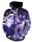 billiga grafiska hoodies-Inspirerad av Demon Slayer Kochou Shinobu Cosplay-kostym Huvtröja Animé 3D Tryck Harajuku Grafisk Huvtröja Till Herr Dam Vuxna Polyester / bomullsblandning