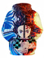 voordelige Graphic Hoodies-geinspireerd door Demonen doder Kamado Tanjirou Cosplay kostuum Trui met capuchon Mix van polyester / katoen 3D Opdrukken Harajuku Grafisch Trui met capuchon Voor Dames / Voor heren