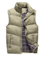 cheap Men&#039;s Downs &amp; Parkas-mens gilets casual outdoor quilted body warmer winter classic sleeveless jackets, green, l