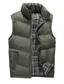abordables Parkas Homme-gilets pour hommes occasionnels gilet matelassé extérieur hiver vestes sans manches classiques, vert, l