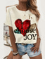 billige T-shirts til kvinde-Dame T-shirt Designer 3D-udskrivning Hjerte Batikfarvet Grafiske tryk Design Kortærmet Rund hals Daglig Trykt mønster Tøj Tøj Designer Basale Grøn Hvid