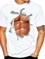 Недорогие Мужские футболки с 3D принтами-Рубашка Оригинальный рисунок Лето С принтом Одежда Одежда Оригинальный рисунок На каждый день Мышцы 1 2