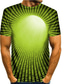 baratos T-shirts Homem com Estampado 3D-Homens Camisa Social Camiseta Gráfico Abstrato 3D Decote Redondo Preto Azul Amarelo Vermelho Impressão 3D Tamanho Grande Diário Manga Curta Imprimir Roupa