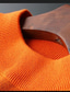 billige genser for menn-Herre Genser Dyr Langermet Genser og cardigans Crew-hals Blå Oransje