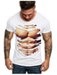 Недорогие Мужские футболки с 3D принтами-Рубашка Оригинальный рисунок Лето С принтом Одежда Одежда Оригинальный рисунок На каждый день Мышцы 1 2