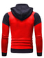 cheap Basic Hoodie Sweatshirts-Men&#039;s Unisex Zip Hoodie Sweatshirt Blue Red Gray White Hooded Color Block Cool Designer Work Winter Clothing Apparel Hoodies Sweatshirts  Long Sleeve
