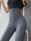 olcso Jóga leggings és harisnyanadrág-Női Jóga nadrág Hasformáló Alakformáló Magas derék Jóga Fitnesz Edzőterem edzés Harisnyanadrág Leggingek Alsók Fekete Szürke Ősz Tél Sport Sportruházat Nyúlós