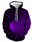 cheap Graphic Hoodies-Men&#039;s Hoodie Designer Streetwear Halloween Graphic Color Block Geometric Print Plus Size Hooded Daily Holiday Clothing Clothes Regular Fit Green Black Purple Yellow Royal Blue Red
