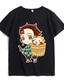 voordelige Mannen grafische Tshirt-geinspireerd door Demonen doder Cosplay Cosplay kostuum T-Shirt Mix van polyester / katoen Grafische prints Opdrukken Harajuku Grafisch T-shirt Voor Dames / Voor heren