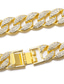 preiswerte Trendiger Herrenschmuck-Halskette für Männer Street Alloy Cuban Link Freunde Hip-Hop-Legierung Gold Silber 55 cm Halskette Schmuck für Street